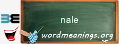 WordMeaning blackboard for nale